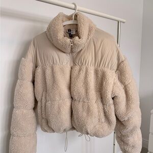H&M Cream Teddy Jacket